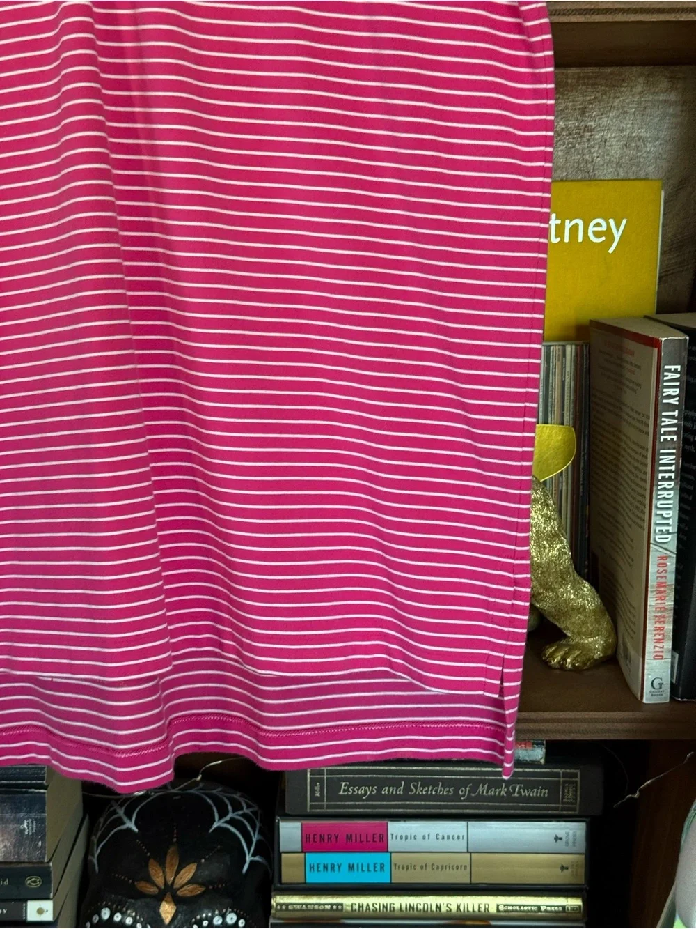 Ralph Lauren - Polo Golf Striped Performance Polo - Pink / White - Men’s Medium